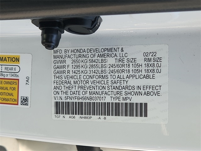 2022 Honda Pilot EX-L photo 28