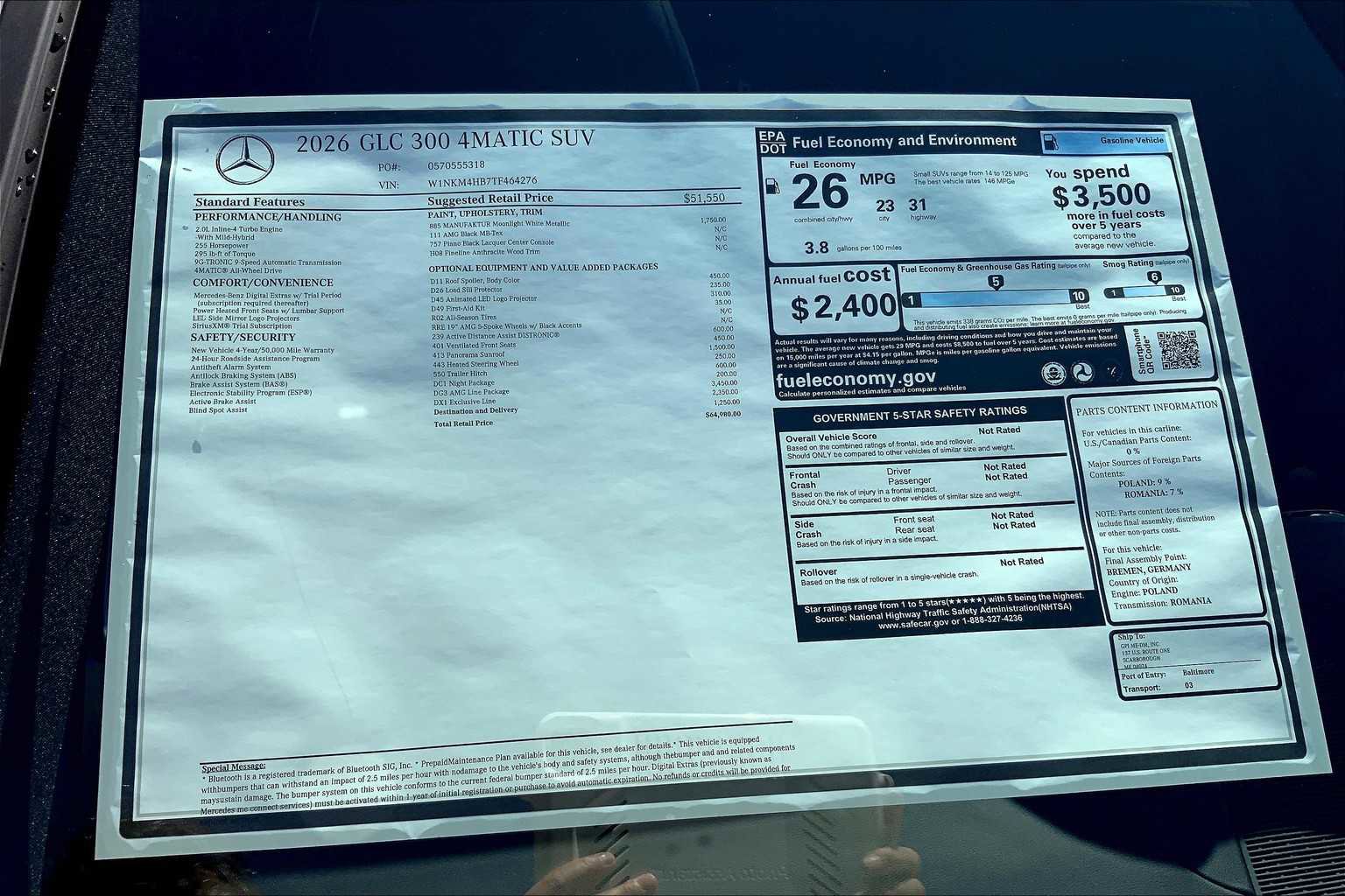 2026 Mercedes Benz GLC 300 4MATIC photo 23