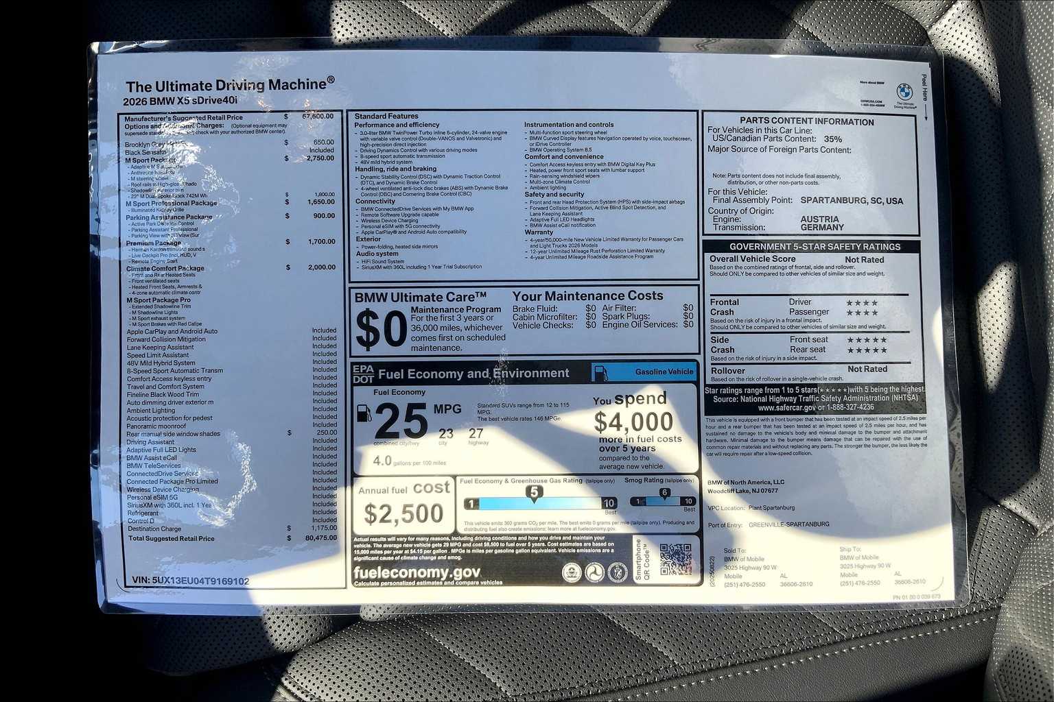 2026 Bmw X5 sDrive40i photo 19
