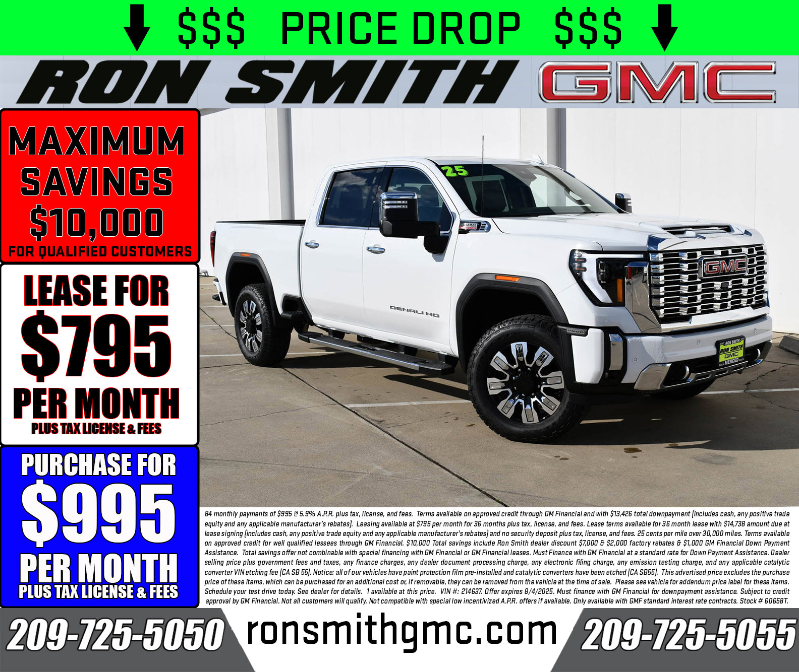 New 2025 Summit White GMC Denali image 1