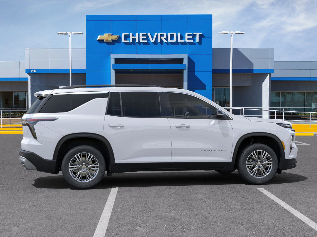 2025 Chevrolet Traverse LT White at Classic Elite Chevrolet Hwy 6