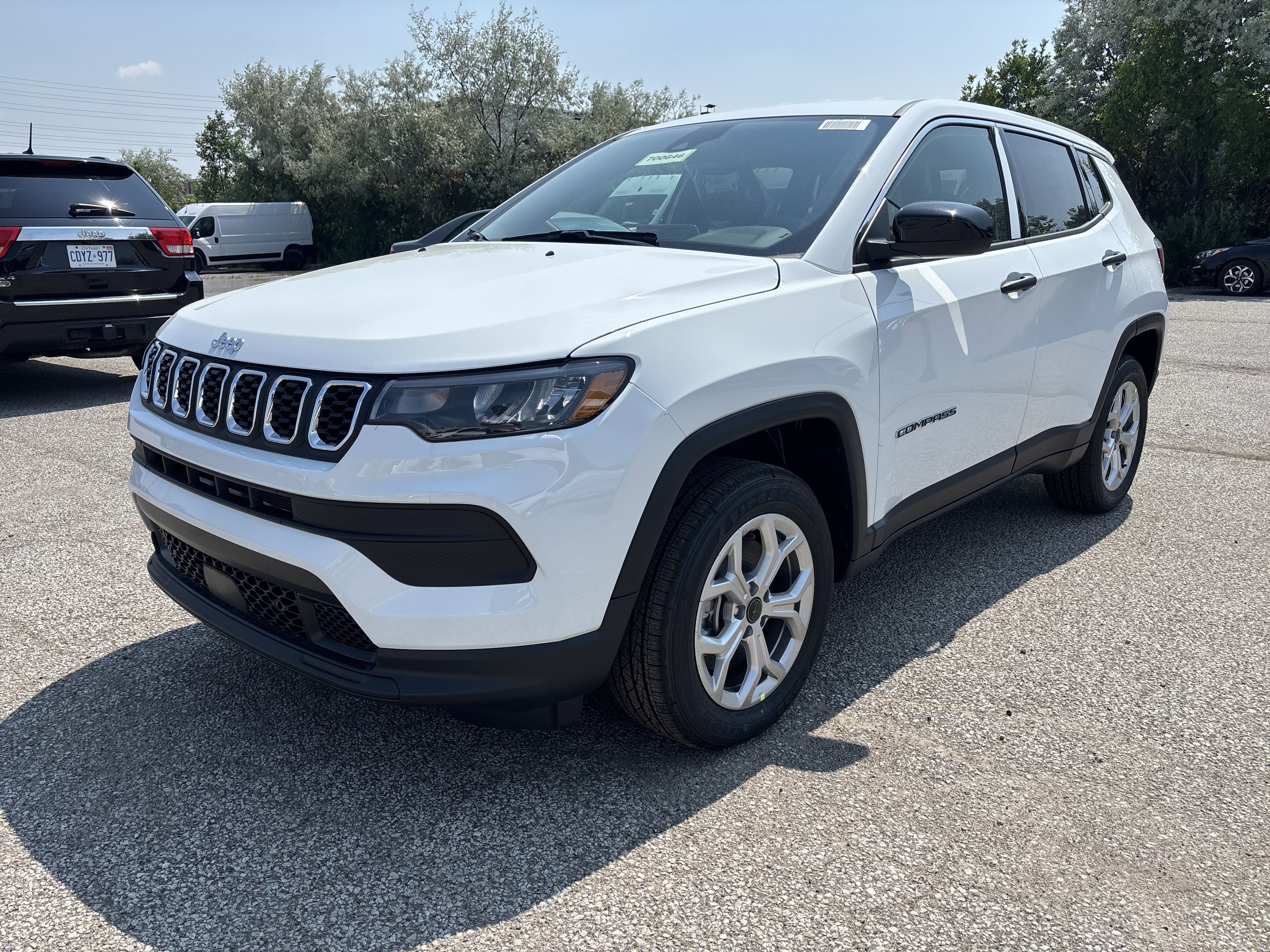 New 2025 Bright White Jeep Sport image 1