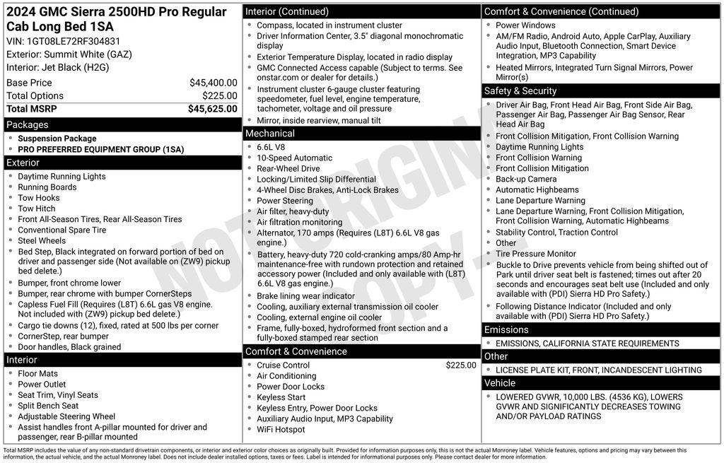 2024 GMC Sierra 2500HD Pro
