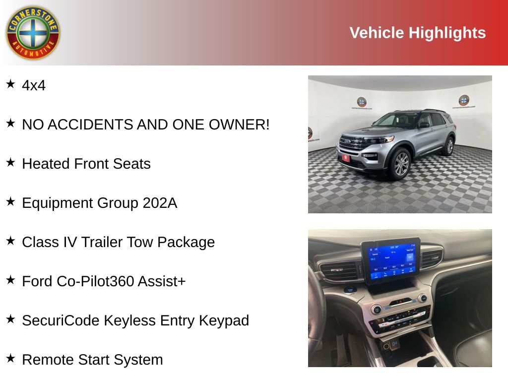 Used 2022 Ford Explorer XLT with VIN 1FMSK8DH8NGB50627 for sale in Elk River, Minnesota