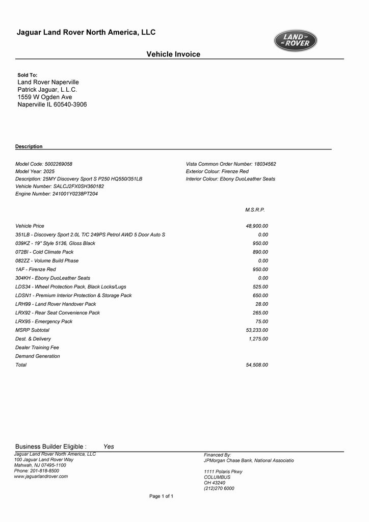 2025 LAND ROVER DISCOVERY SPORT - Image 2