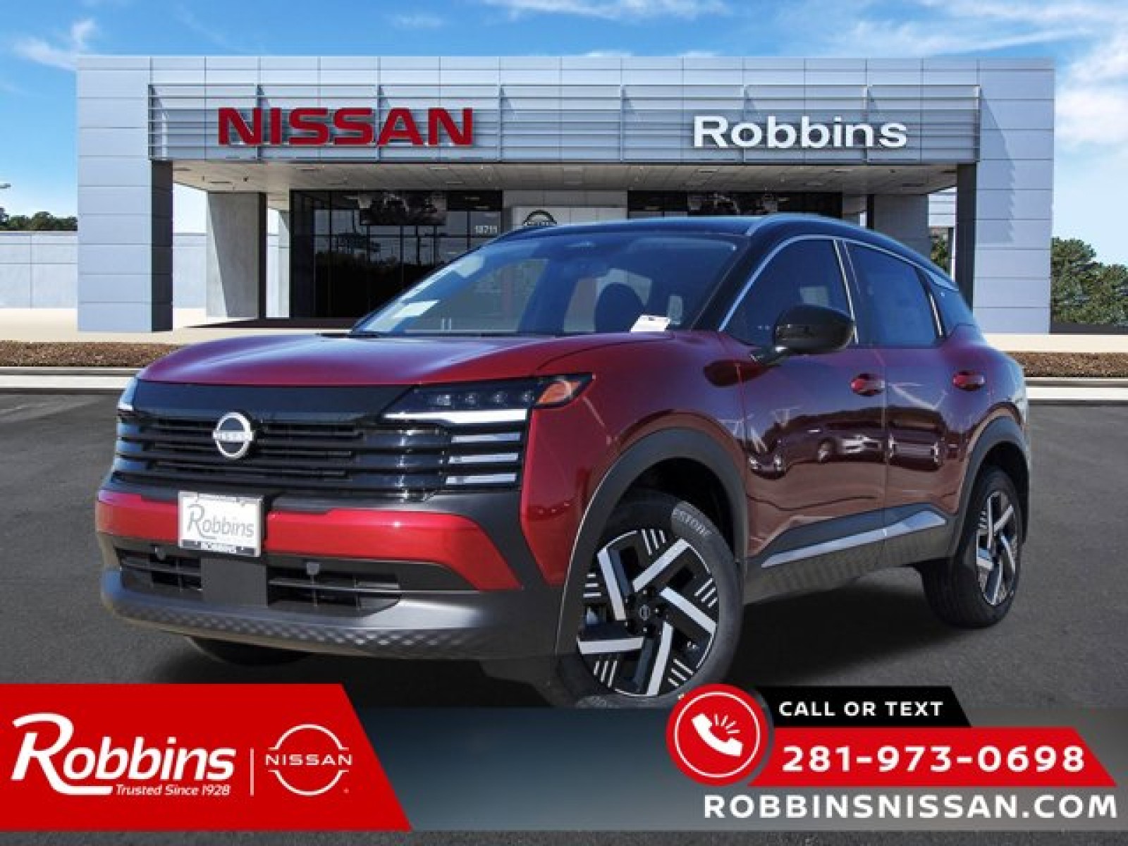 2026 Nissan Kicks SV Red at Robbins Nissan
