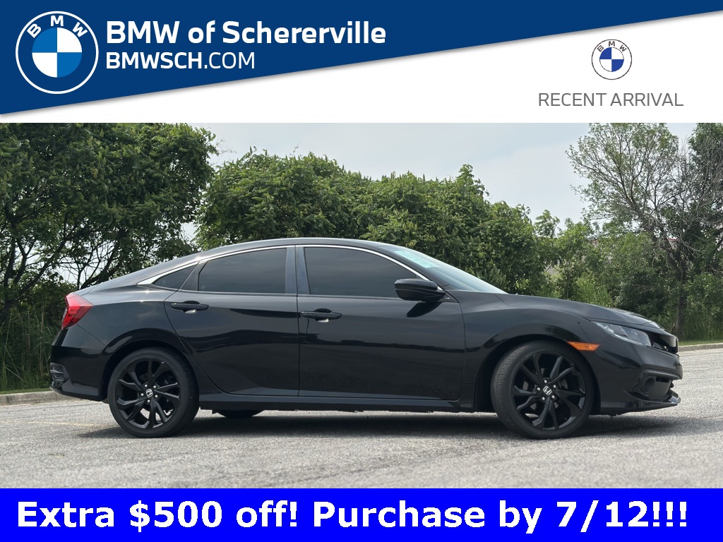 Used 2019 Honda Civic Sport with VIN 19XFC2F86KE004266 for sale in Schererville, IN