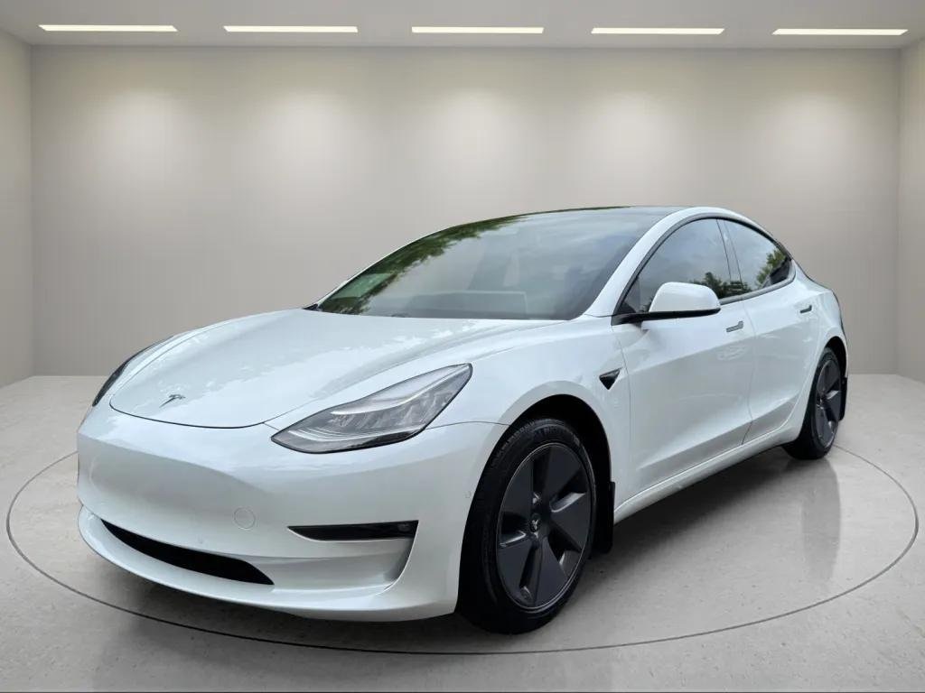 Used 2021 Tesla Model 3 Base with VIN 5YJ3E1EB6MF858577 for sale in Waukesha, WI