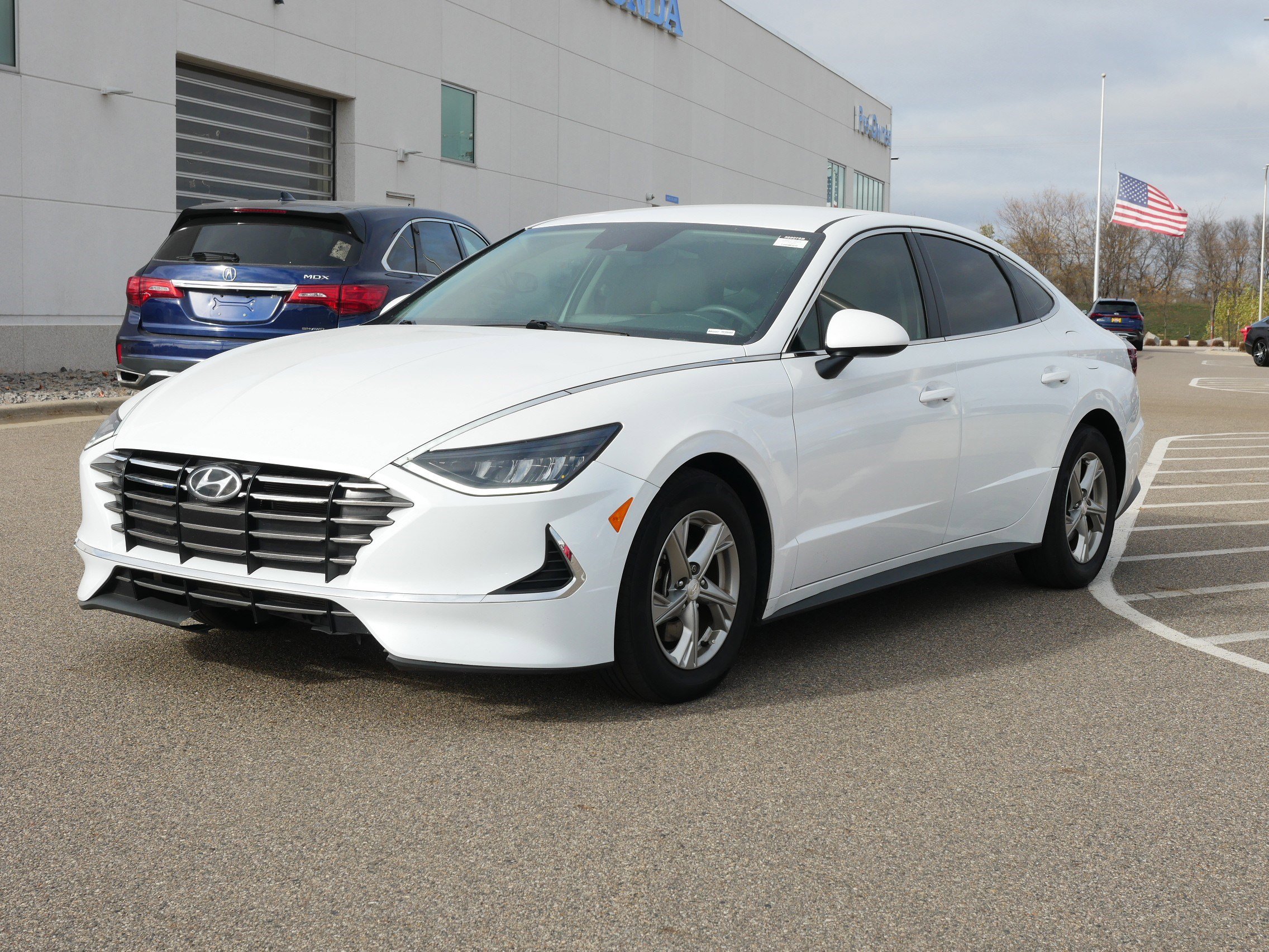 Used 2022 Hyundai Sonata SE with VIN 5NPEG4JA6NH135235 for sale in Waite Park, Minnesota