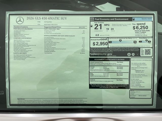 2026 Mercedes Benz GLS 450 4MATIC photo 50