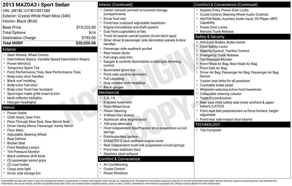 2013 Mazda MAZDA3 i Sport's photo