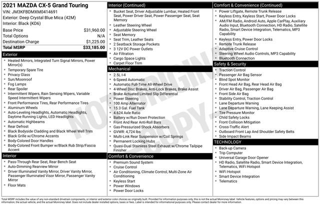 2021 Mazda CX-5 Grand Touring's photo