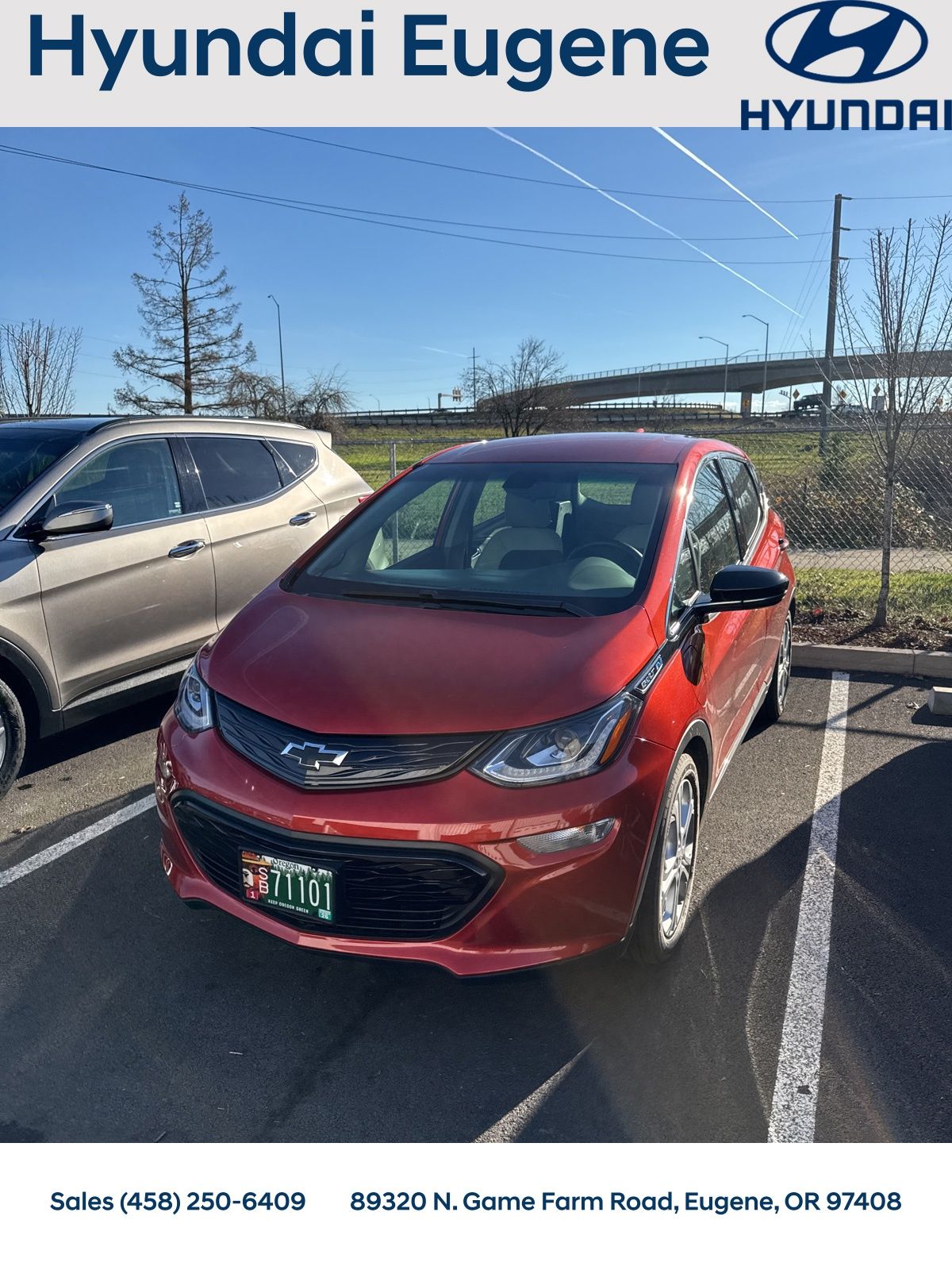 Used 2020 Chevrolet Bolt EV LT with VIN 1G1FY6S04L4110204 for sale in Eugene, OR