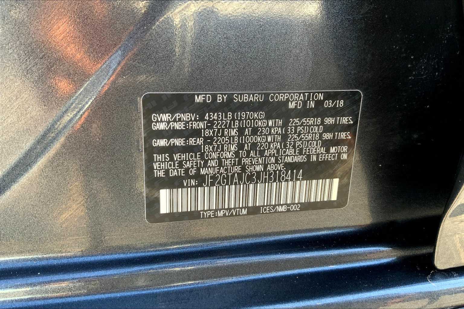 2018 Subaru Crosstrek Limited 2.0i photo 29