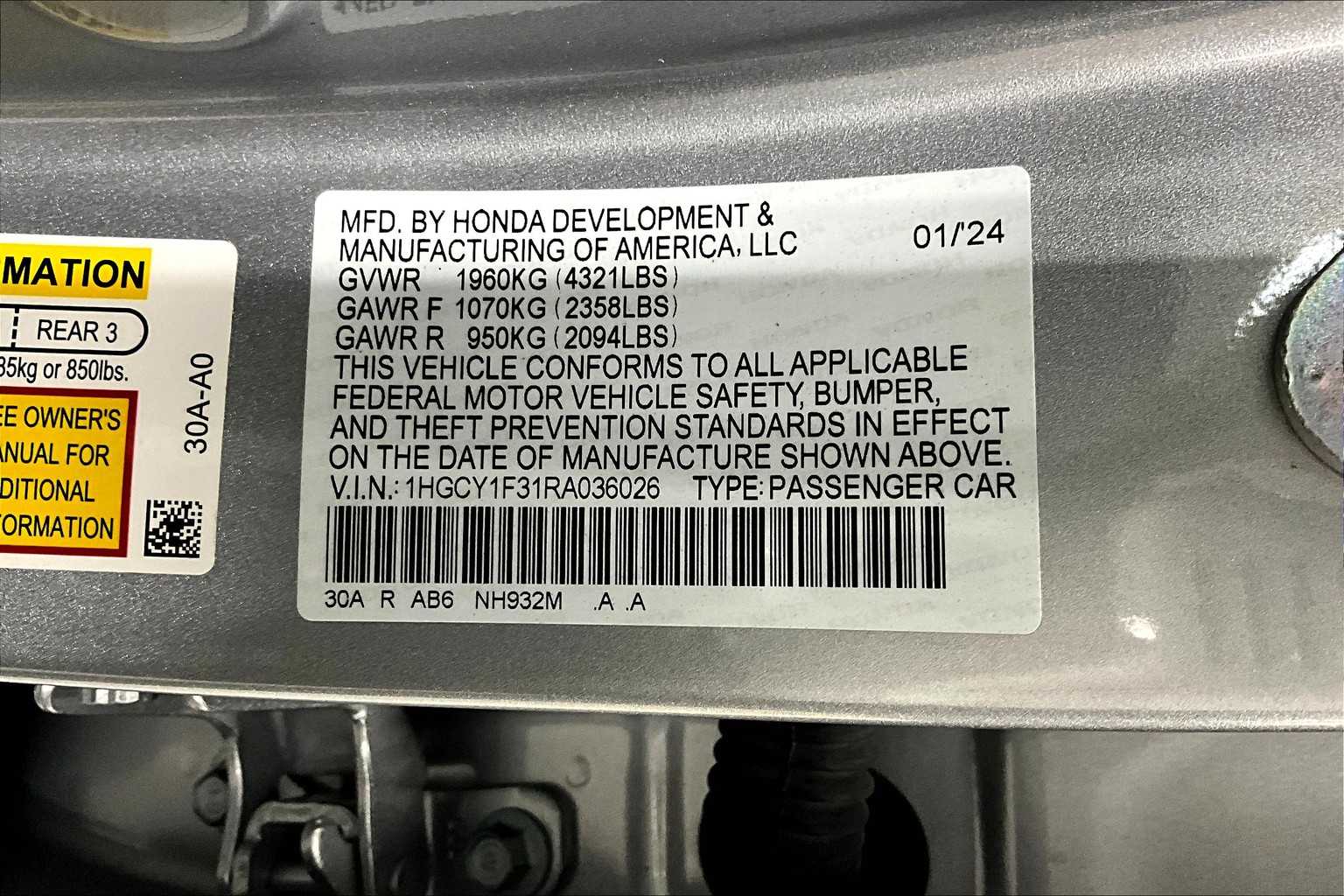 2024 Honda Accord EX photo 30