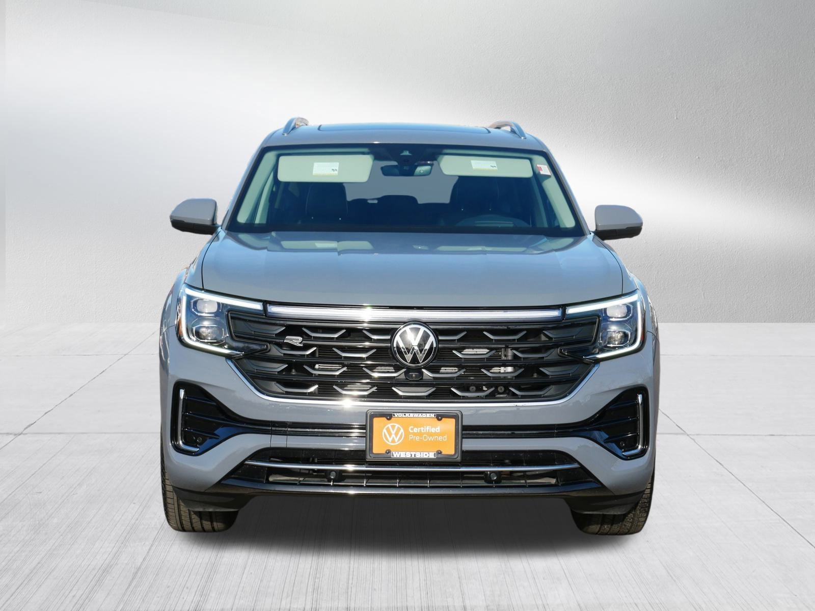 Certified 2025 Volkswagen Atlas SEL Premium R-Line with VIN 1V2FR2CA8SC518695 for sale in Saint Louis Park, Minnesota