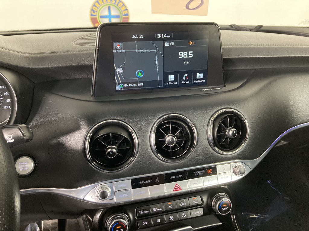 Certified 2020 Kia Stinger GT2 with VIN KNAE55LCXL6074230 for sale in Elk River, Minnesota