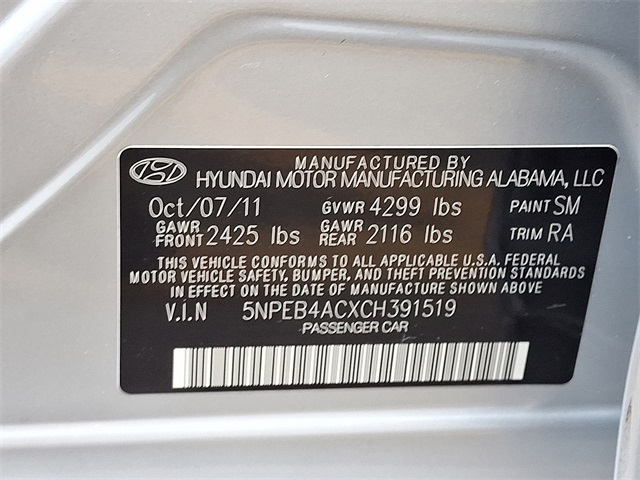 2012 Hyundai Sonata GLS photo 23
