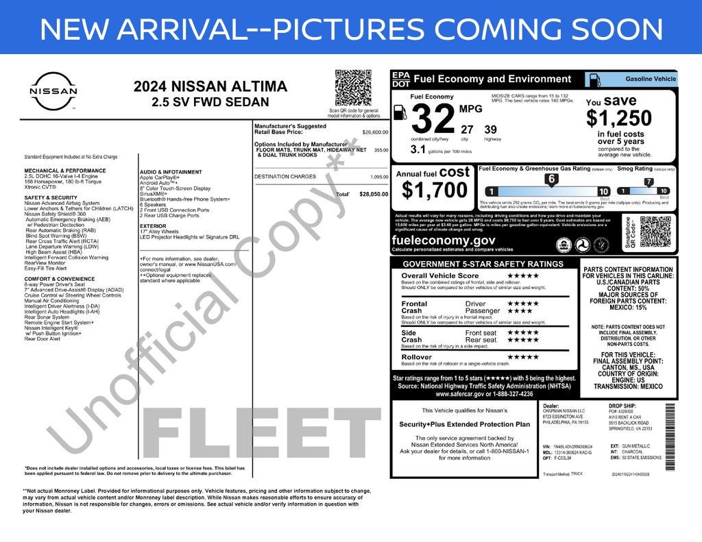 2024 Nissan Altima SV