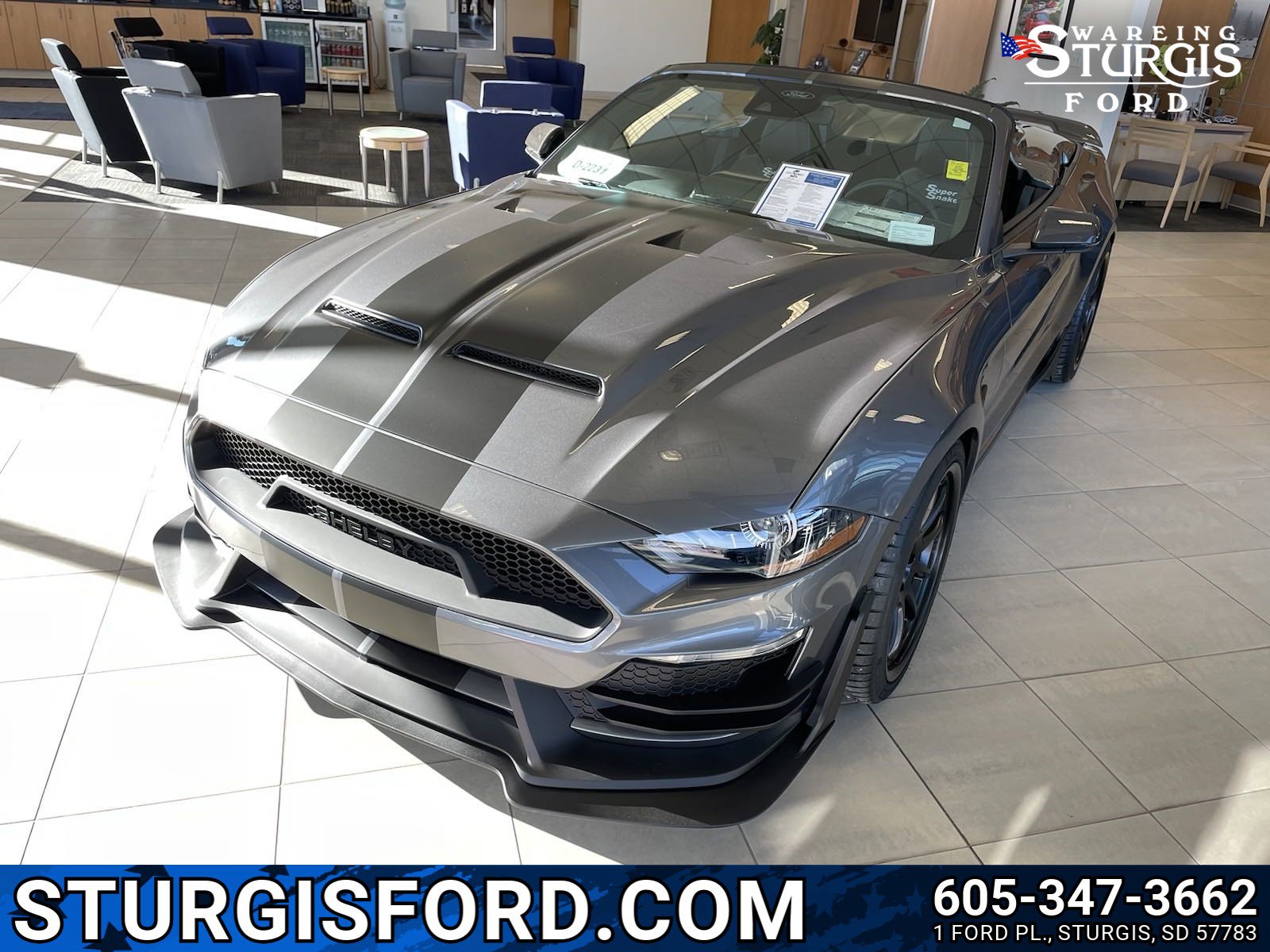 New 2023 Carbonized Gray Metallic Ford Shelby Super Snake Speedster Edition image 1