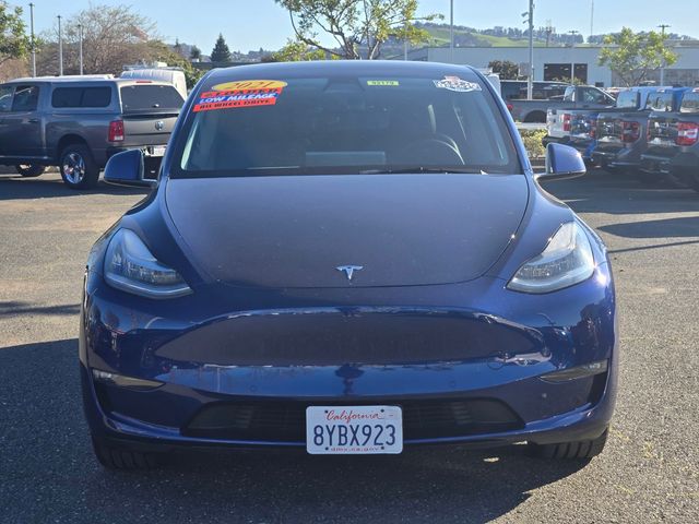 Used 2021 Tesla Model Y Long Range with VIN 5YJYGAEE4MF263933 for sale in San Leandro, CA