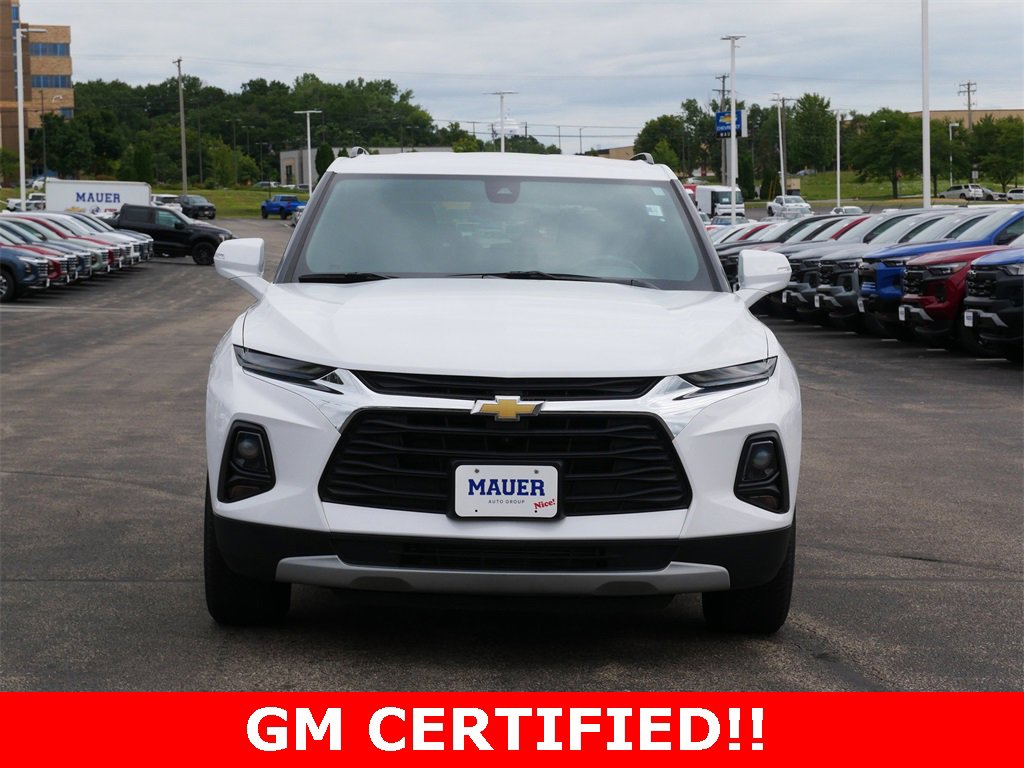 Certified 2022 Chevrolet Blazer 3LT with VIN 3GNKBJRSXNS210769 for sale in Inver Grove Heights, Minnesota