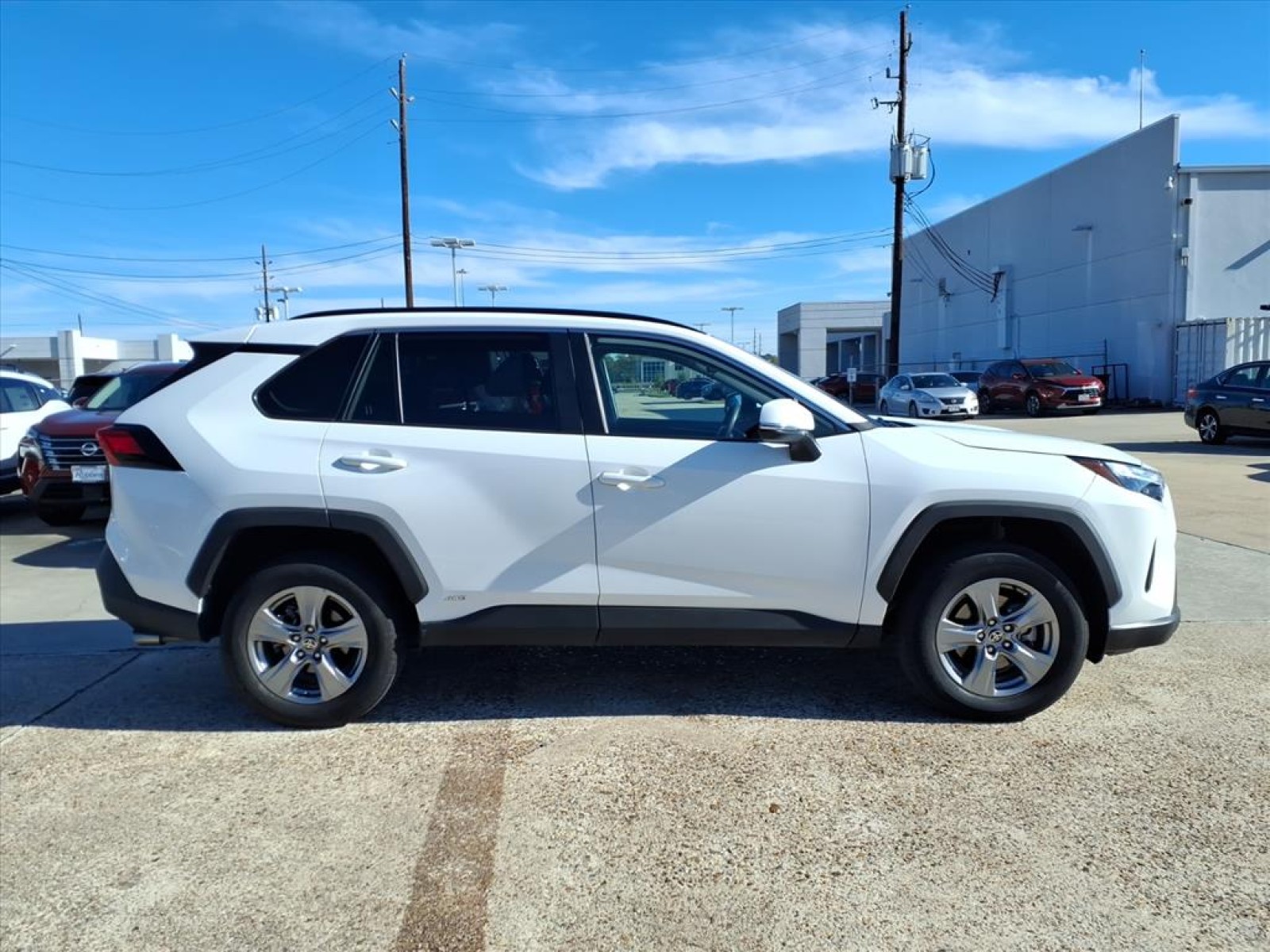 2024 Toyota RAV4 Hybrid LE White at Robbins Nissan