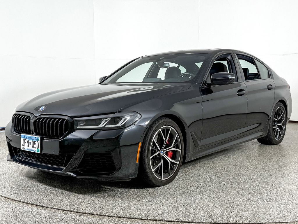 Certified 2022 BMW 5 Series M550i with VIN WBA13BK02NCL02462 for sale in Wayzata, Minnesota