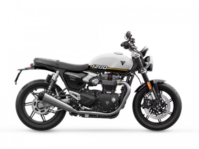 New 2025 Triumph Speed Twin 1200 Crystal White/Sapphire