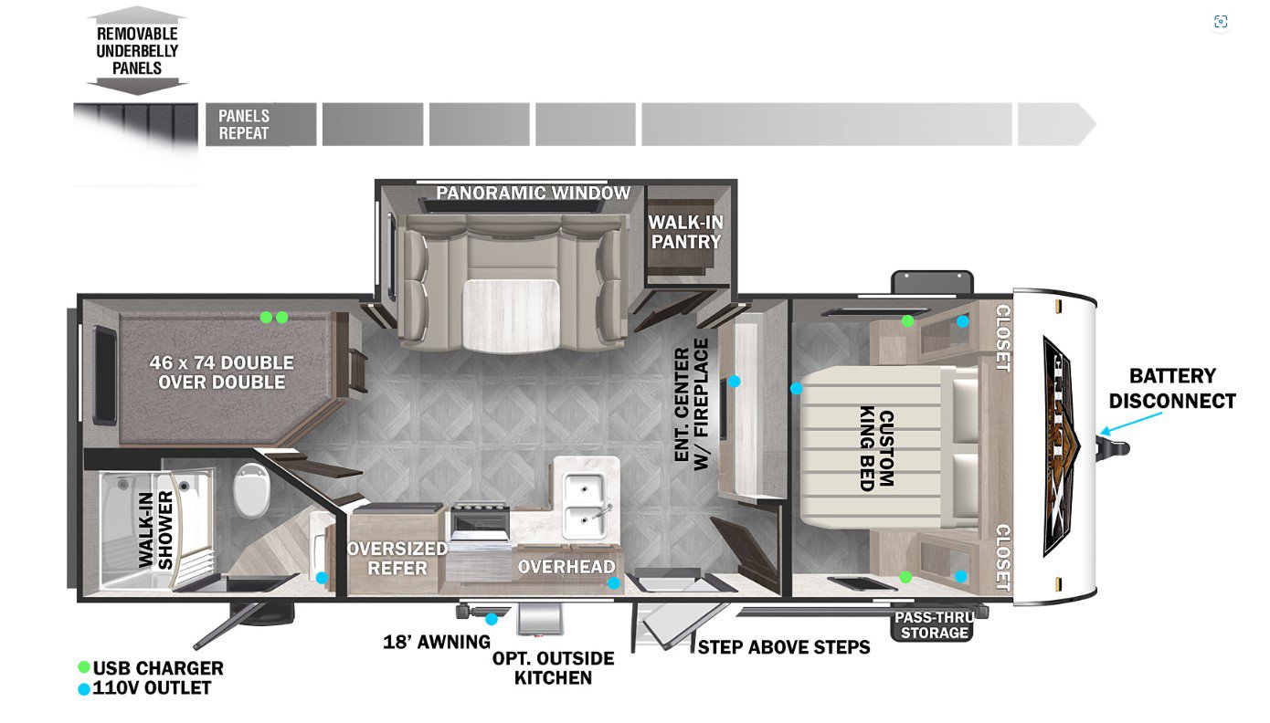 New 2024 FOREST RIVER WILDWOOD XLITE 240BHXL for Sale P145479 SMP RV