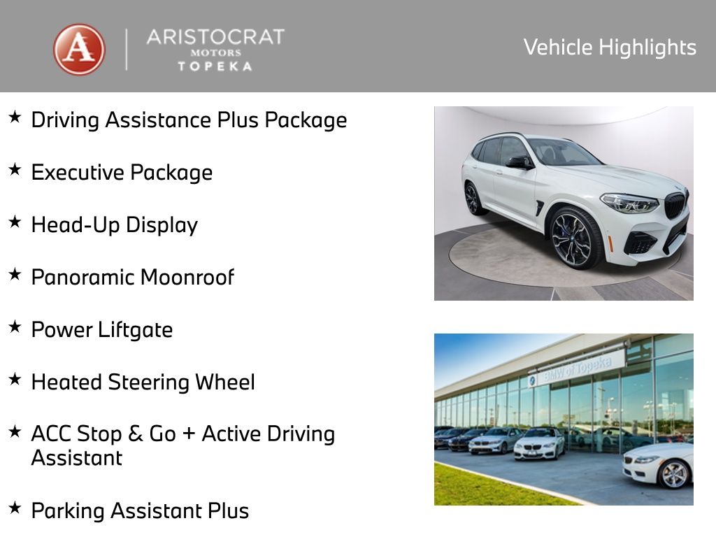 Used 2020 BMW X3 M Base with VIN 5YMTS0C07L9B50281 for sale in Kansas City