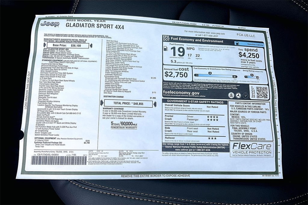 2025 Jeep Gladiator Texas Trail photo 19