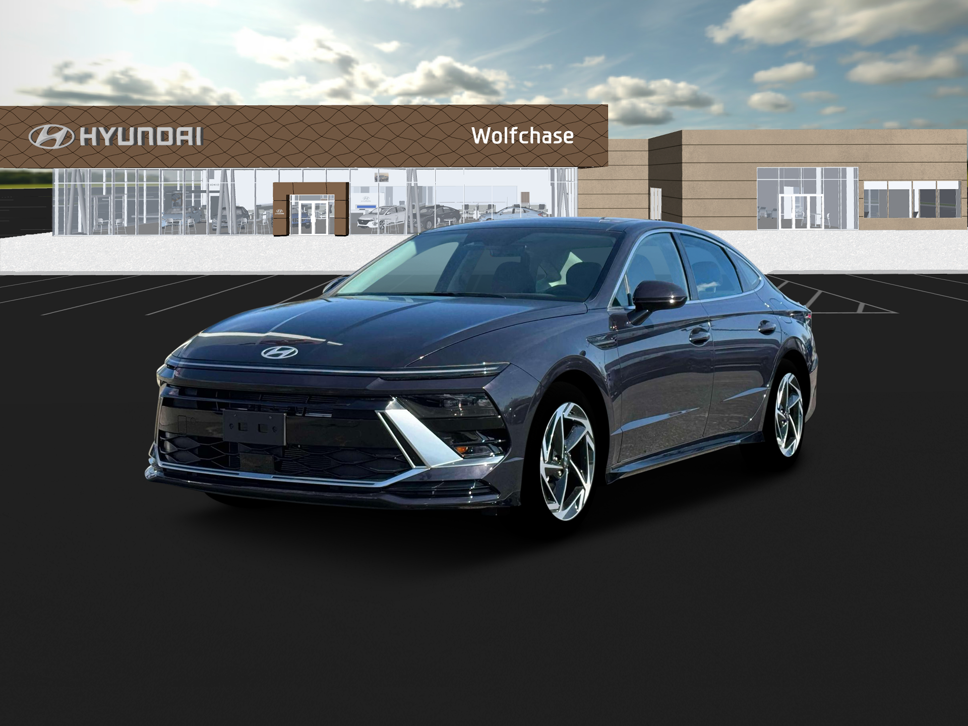 New 2025 Blue Hyundai SEL Convenience image 1