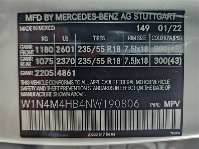 2022 Mercedes Benz GLB 250 4MATIC photo 27