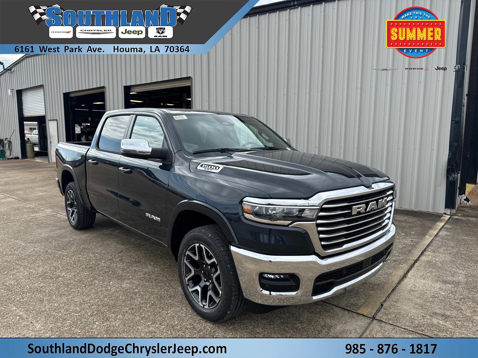 New 2025 Forged Blue Metallic Exterior Paint RAM Laramie image 1