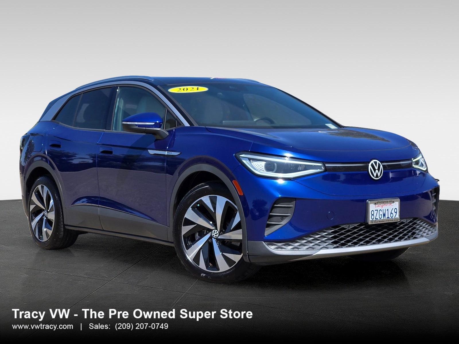 Used 2021 Volkswagen ID.4 PRO S with VIN WVGKMPE22MP061147 for sale in Tracy, CA