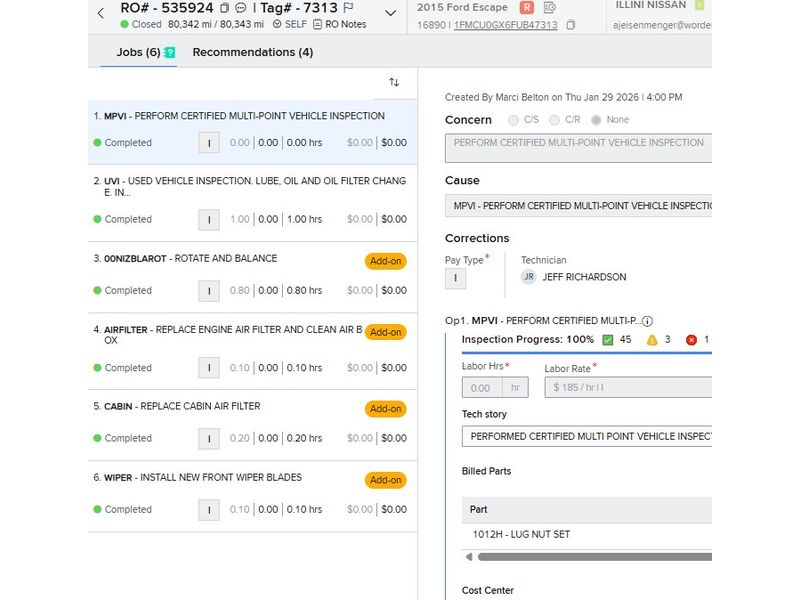 Used 2015 Ford Escape SE with VIN 1FMCU0GX6FUB47313 for sale in Champaign, IL