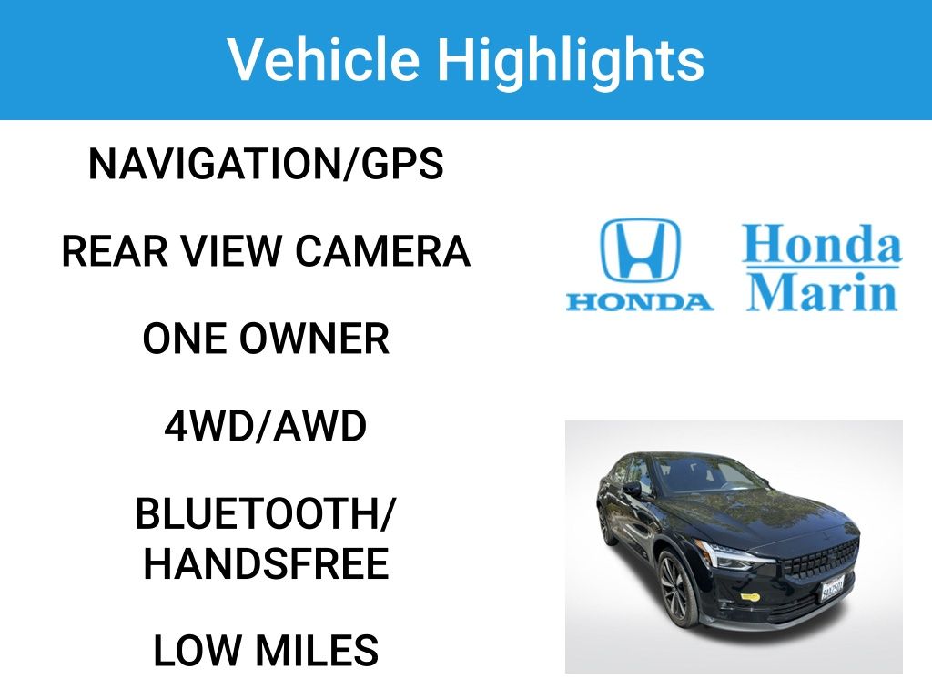 Used 2022 Polestar 2 Base with VIN LPSED3KA1NL075192 for sale in San Rafael, CA
