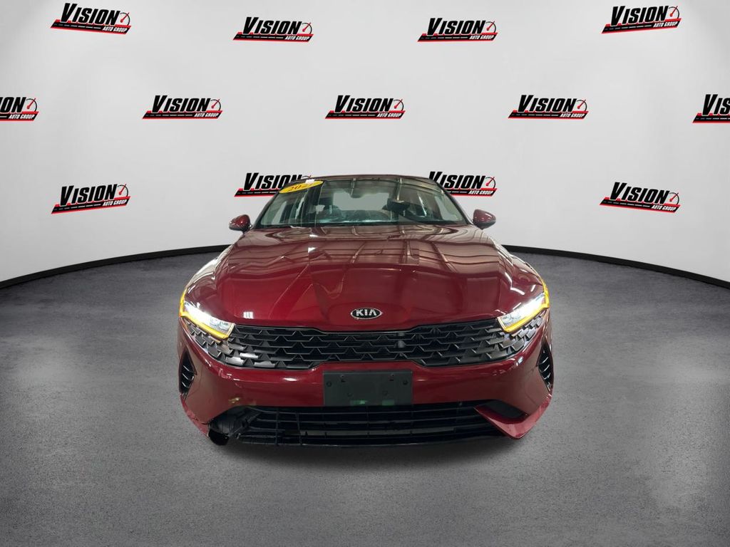 Used 2021 Kia K5 LXS with VIN 5XXG14J2XMG022093 for sale in Canandaigua, NY