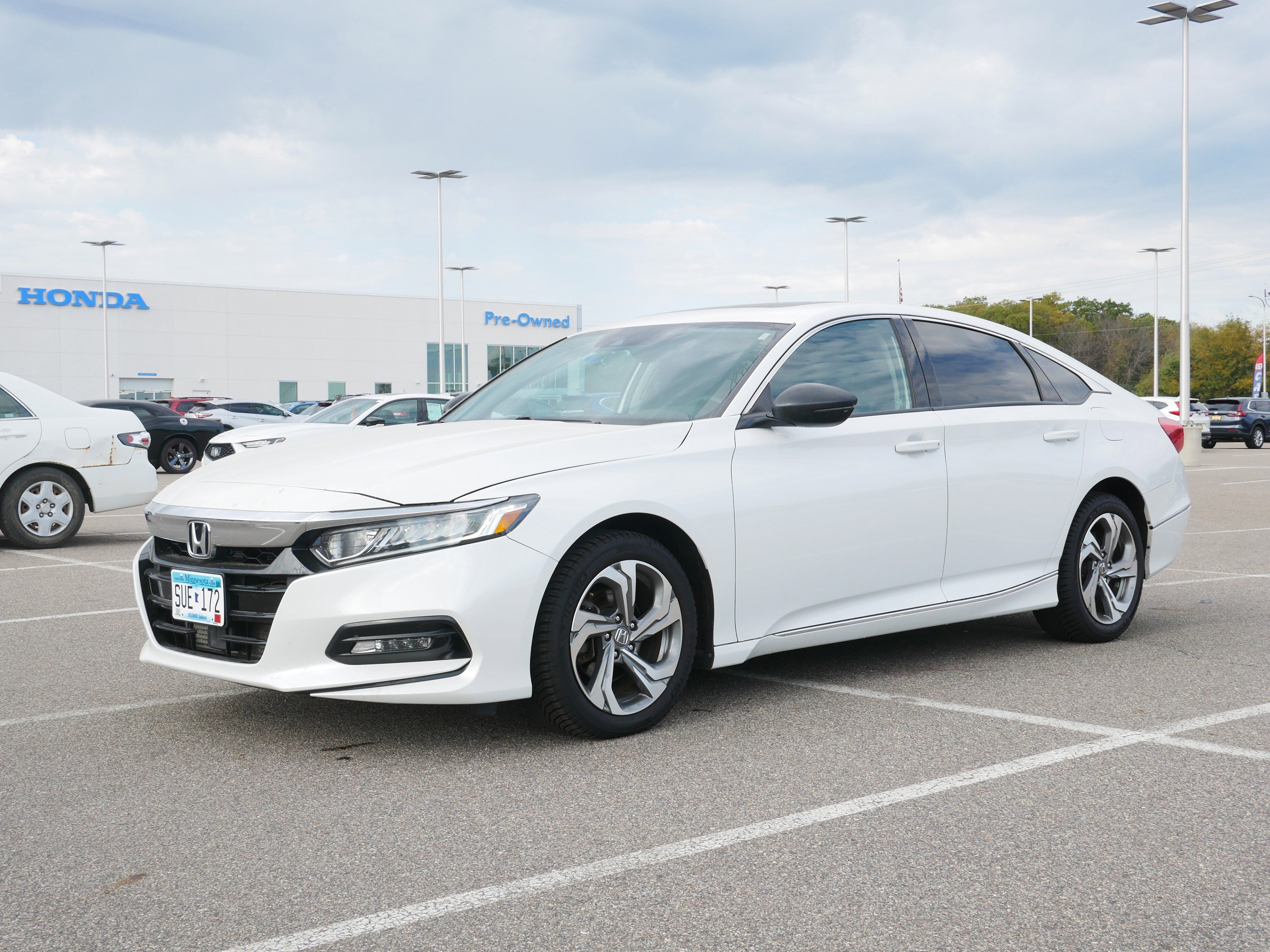 Used 2018 Honda Accord EX-L with VIN 1HGCV1F50JA058582 for sale in Waite Park, Minnesota