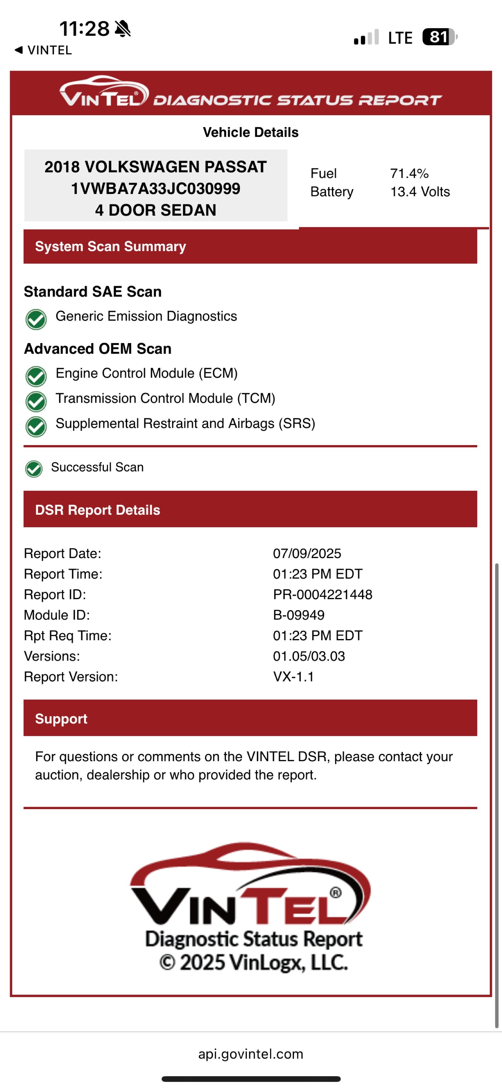 Used 2018 BLUE Volkswagen 2.0T SE image 21