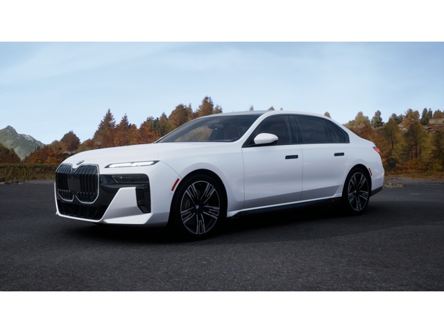 New 2025 White BMW 740i image 1