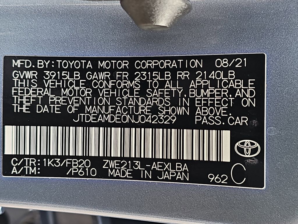 2022 Toyota Corolla Hybrid LE photo 36