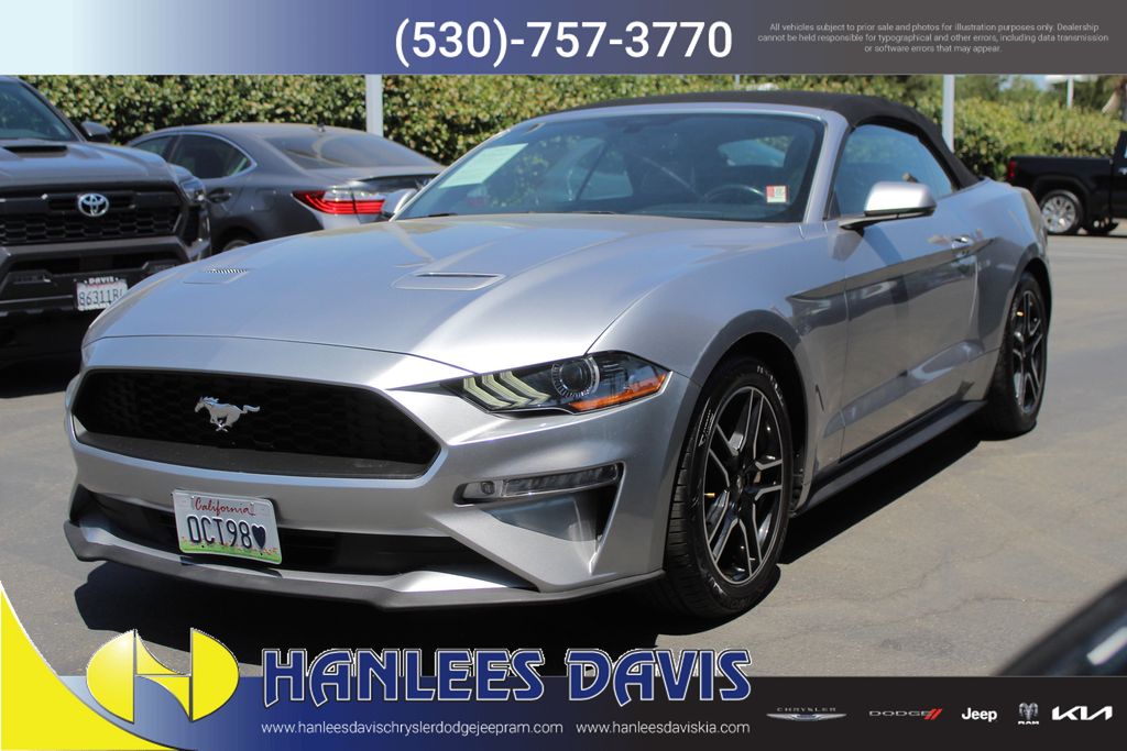 Used 2020 Ford Mustang EcoBoost Premium with VIN 1FATP8UH0L5113175 for sale in Davis, CA