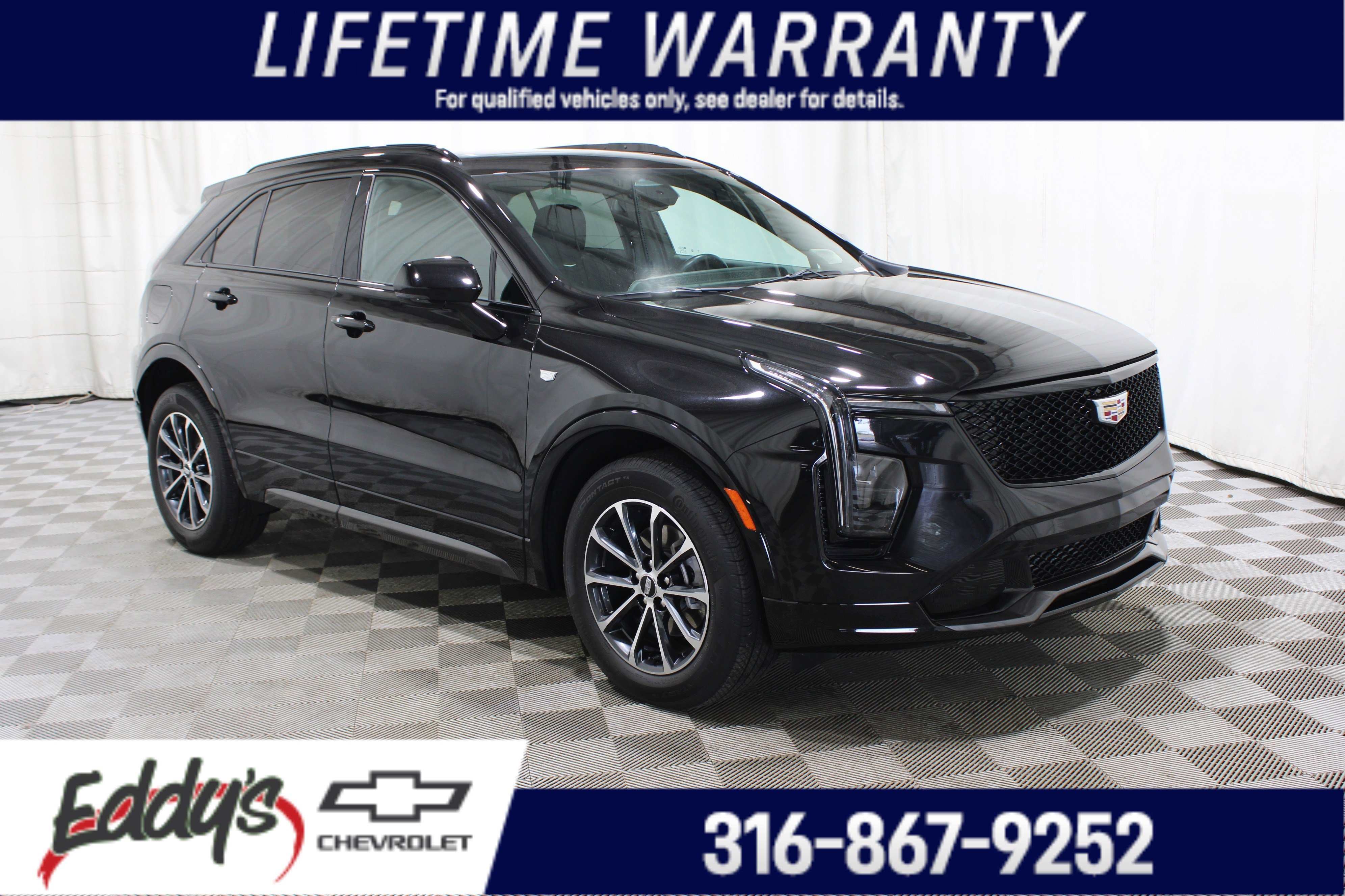 Certified Used 2024 Stellar Black Metallic Cadillac AWD Sport image 1