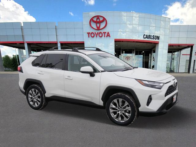 Certified 2022 Toyota RAV4 XLE Premium with VIN 2T3A1RFV8NW249254 for sale in Minneapolis, Minnesota