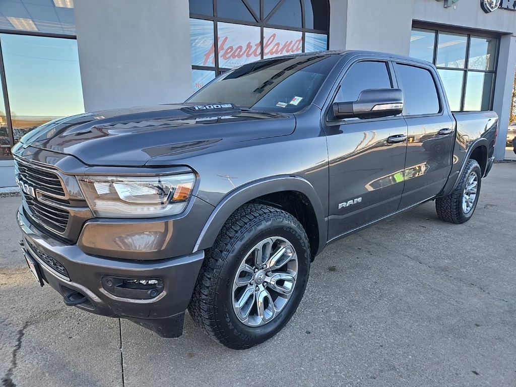 Used 2021 RAM Ram 1500 Pickup Laramie with VIN 1C6SRFJTXMN789476 for sale in Kansas City