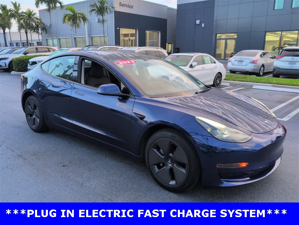 Used 2023 Tesla Model 3 Base with VIN 5YJ3E1EA9PF544384 for sale in Delray Beach, FL