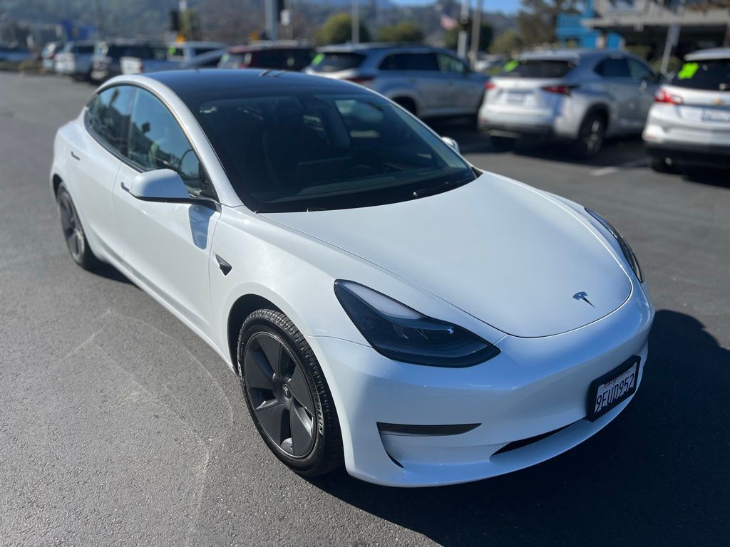Used 2023 Tesla Model 3 Base with VIN 5YJ3E1EA5PF454200 for sale in San Rafael, CA