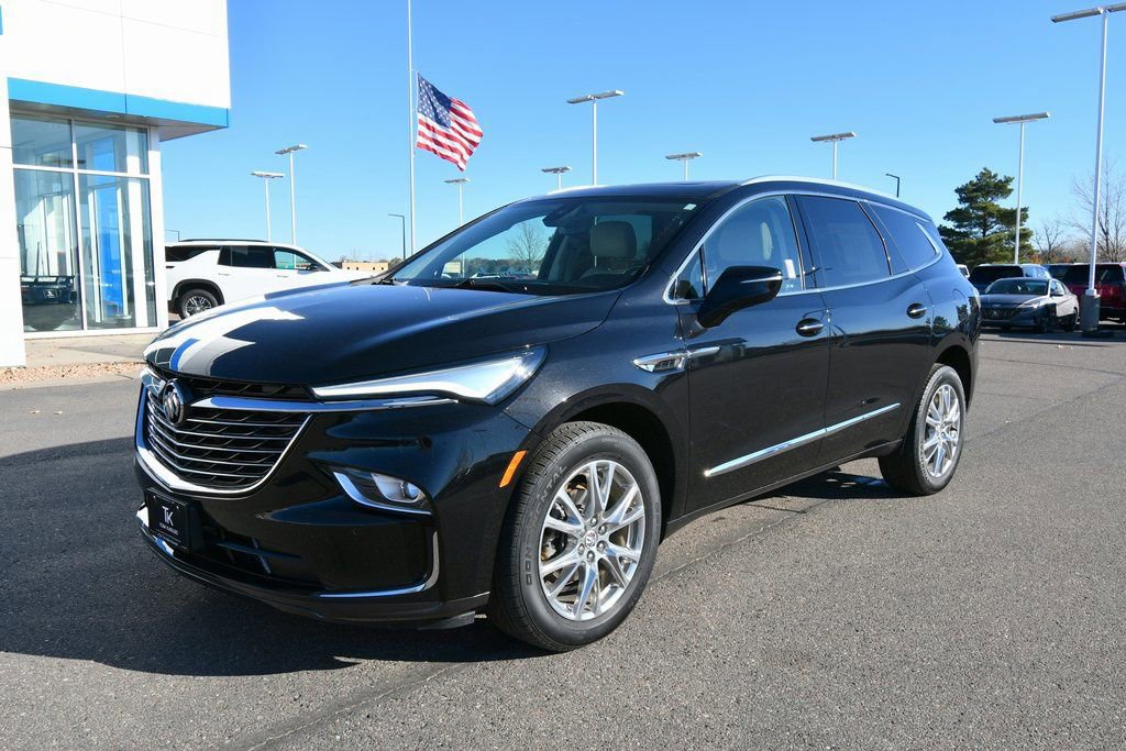 Used 2023 Buick Enclave Essence with VIN 5GAEVAKW8PJ246976 for sale in North Branch, Minnesota